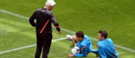 Euro 2012: Atmosfera trista la antrenamentul Olandei