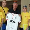 Manchester United a vizitat Spitalul Oncologic din Cluj-Napoca