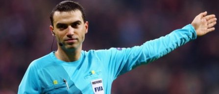 Ovidiu Hategan va arbitra meciul FC BATE Borisov - FC Porto, din Liga Campionilor