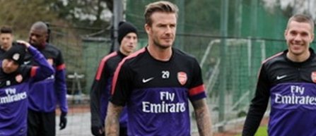 Beckham se antreneaza cu Arsenal, dar nu va semna cu aceasta