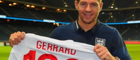 Steven Gerrard, la selectia 100 pentru nationala Angliei