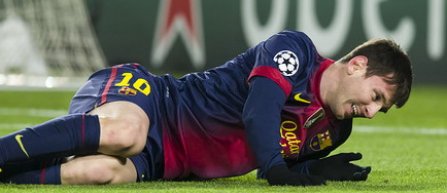 Messi a parasit terenul pe targa, dar accidentarea nu este grava