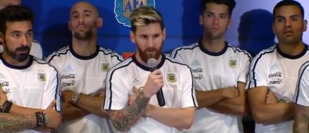 Messi si colegii sai din nationala Argentinei au calatorit recent cu avionul prabusit in Columbia