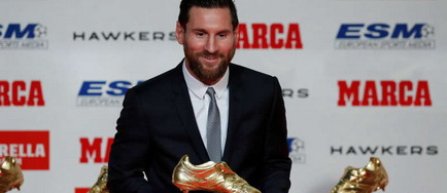 Lionel Messi a câştigat pentru a cincea oară trofeul Gheata de Aur