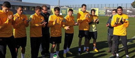 Messi, primit in aplauze la antrenamentul de marti