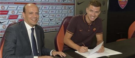 Edin Dzeko a semnat un contract pe cinci sezoane cu AS Roma
