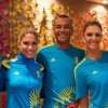 CM 2014: Cafu, Belletti si Fernanda Lima au prezentat uniformele voluntarilor