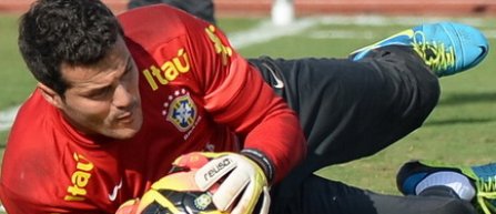 Portarul nationalei Braziliei, accidentat la ambele mani in timpul unui antrenament
