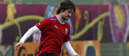 Euro 2012: Rosicky a reluat antrenamentele, cu o zi inaintea meciului Cehia - Portugalia