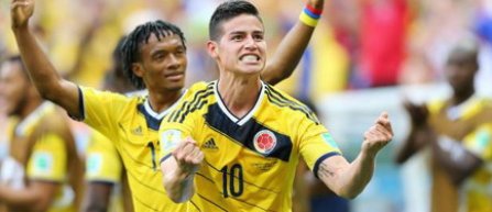 Columbianul James Rodriguez, desemnat cel mai bun jucator al fazei grupelor