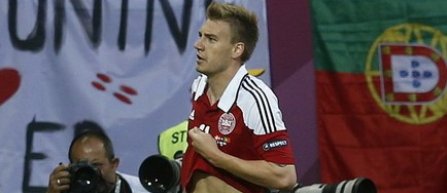 Euro 2012: Danezul Bendtner ar putea fi sanctionat din cauza indispensabililor