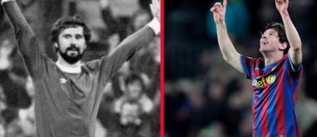 Lionel Messi i-a trimis lui Gerd Muller un tricou cu dedicatie