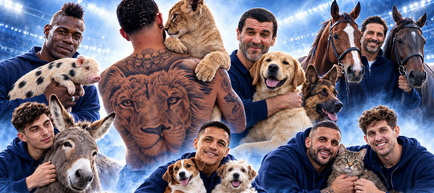 Opt fotbaliști cunoscuți pentru legăturile speciale cu animalele