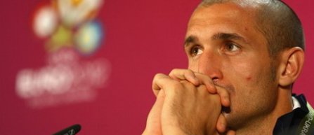 Euro 2012: Chiellini, incert pentru meciul Italiei din sferturi