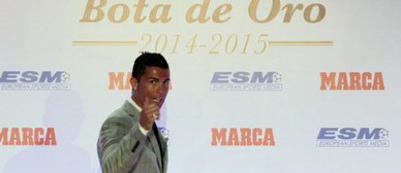 Cristiano Ronaldo a primit Gheata de Aur pentru a patra oară in cariera