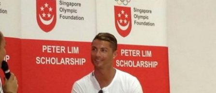 Cristiano Ronaldo, in sprijinul tinerilor sportivi din Singapore