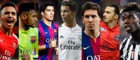 Messi, Cristiano Ronaldo, Luis Suarez si Ibrahimovici, printre cei 23 de nominalizati la Balonul de Aur