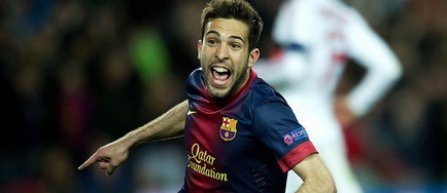 Jordi Alba, forfait 7-10 zile, incert pentru meciul cu PSG