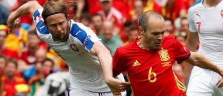 Andres Iniesta, jucatorul meciului Spania - Cehia