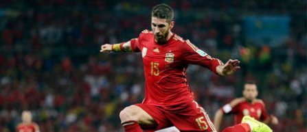 Fundasul Sergio Ramos va lipsi de la ultimele meciuri ale Spaniei din preliminariile Euro 2016