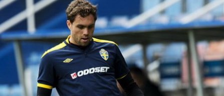 Euro 2012: Suedezul Elmander, incert pentru meciul cu Ucraina
