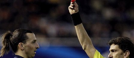 Ibrahimovic va fi judecat de UEFA pentru cartonasul rosu din meciul cu Valencia