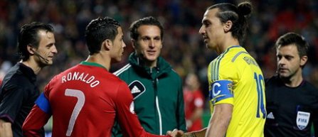 Ibrahimovic si Ronaldo pot deveni primii jucatori care marcheaza la patru editii ale Euro