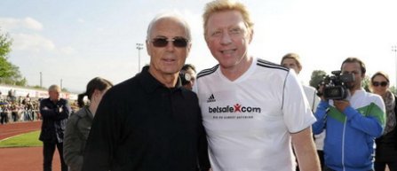 Boris Becker il sustine pe Franz Beckenbauer