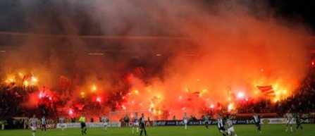 Steaua Rosie si Partizan Belgrad, amendate din cauza huliganilor