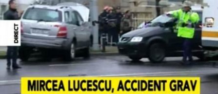 Mircea Lucescu, ranit intr-un accident rutier in Capitala