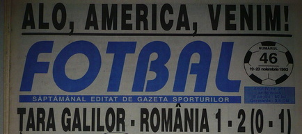 17 noiembrie 1993: Ţara Galilor - România 1-2
