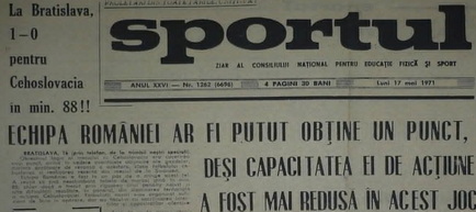 Remember 1971: Cehoslovacia - România 1-0