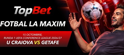 Trei pariuri combo pentru U Craiova vs Getafe, debutul oltenilor în Grupa Conference League