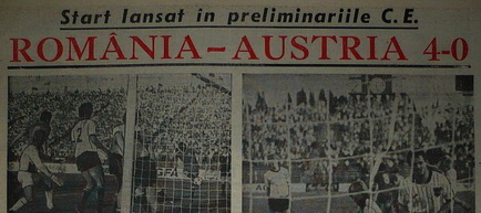 10 septembrie 1986: România - Austria 4-0