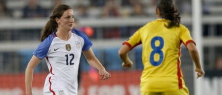 Nationala de fotbal feminin a Romaniei a fost invinsa din nou de SUA, scor 5-0