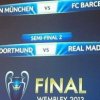 Bayern Munchen - FC Barcelona si Borussia Dortmund - Real Madrid, in semifinalele Ligii Campionilor