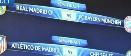 Champions League: Bayern - Real Madrid şi Atletico - Chelsea, in semifinale