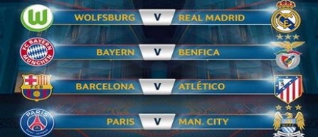 FC Barcelona - Atletico Madrid şi PSG - Manchester City, in sferturile Ligii Campionilor