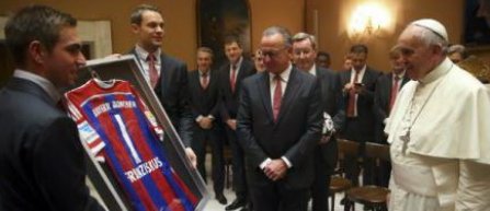 Papa Francisc i-a primit pe jucatorii echipei Bayern Munchen