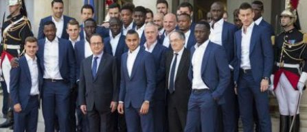 "Les Bleus" au luat masa cu presedintele Francois Hollande