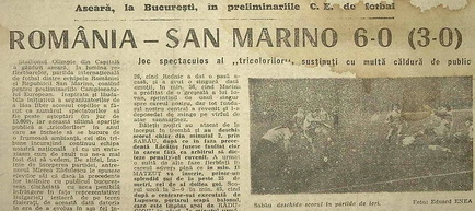 Remember România - San Marino 1990